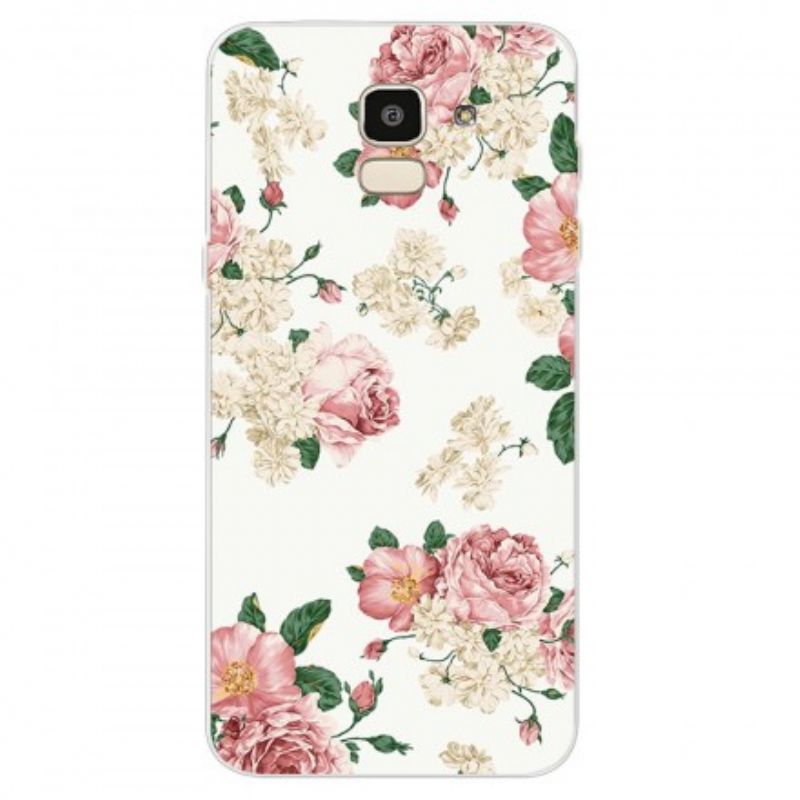 Cover Samsung Galaxy J6 Frihedsblomster