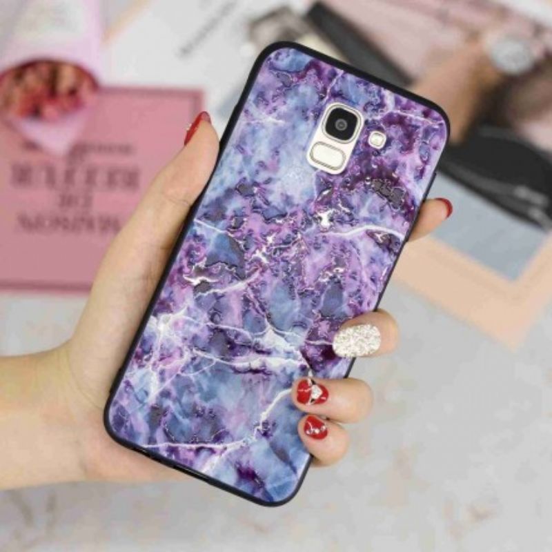 Cover Samsung Galaxy J6 Lilla Marmor