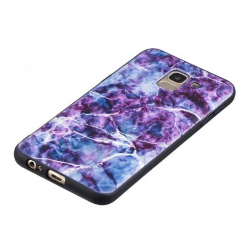 Cover Samsung Galaxy J6 Lilla Marmor