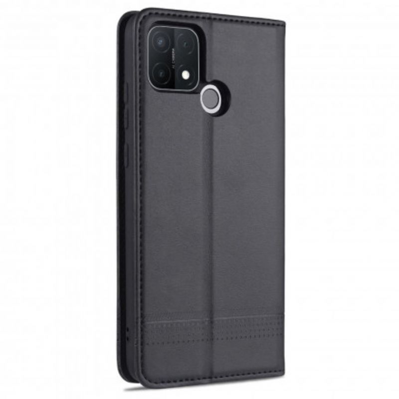 Cover Oppo A15 Flip Cover Azns Læderstil