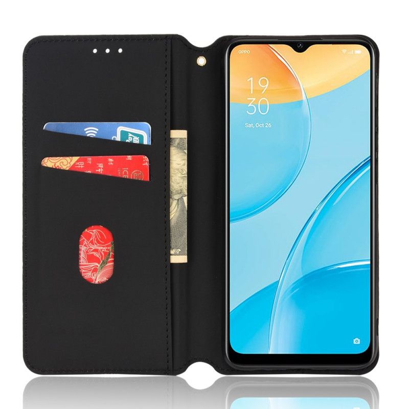 Cover Oppo A15 Flip Cover Diamant Lædereffekt