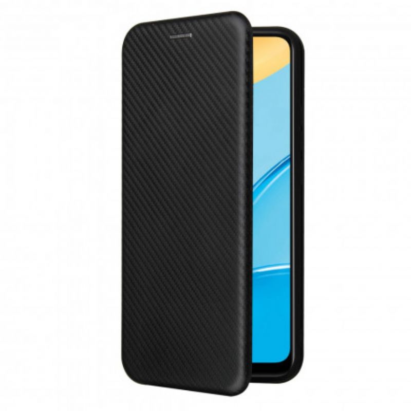 Cover Oppo A15 Flip Cover Farvet Carbon Silikone