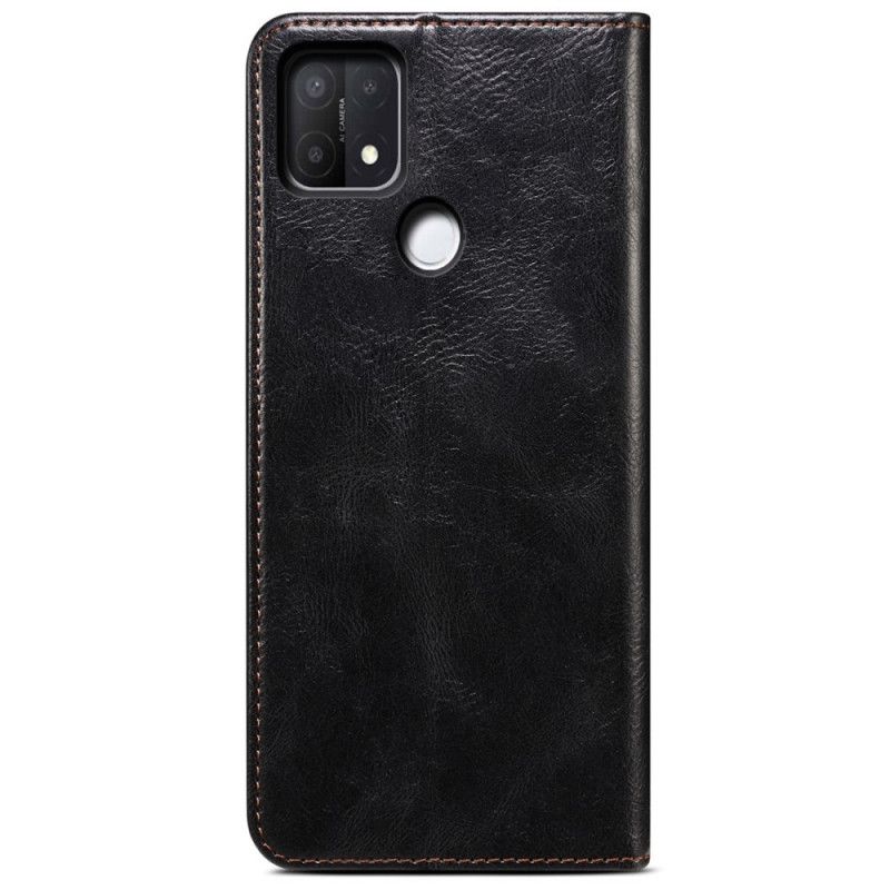 Cover Oppo A15 Flip Cover Vokset Kunstlæder