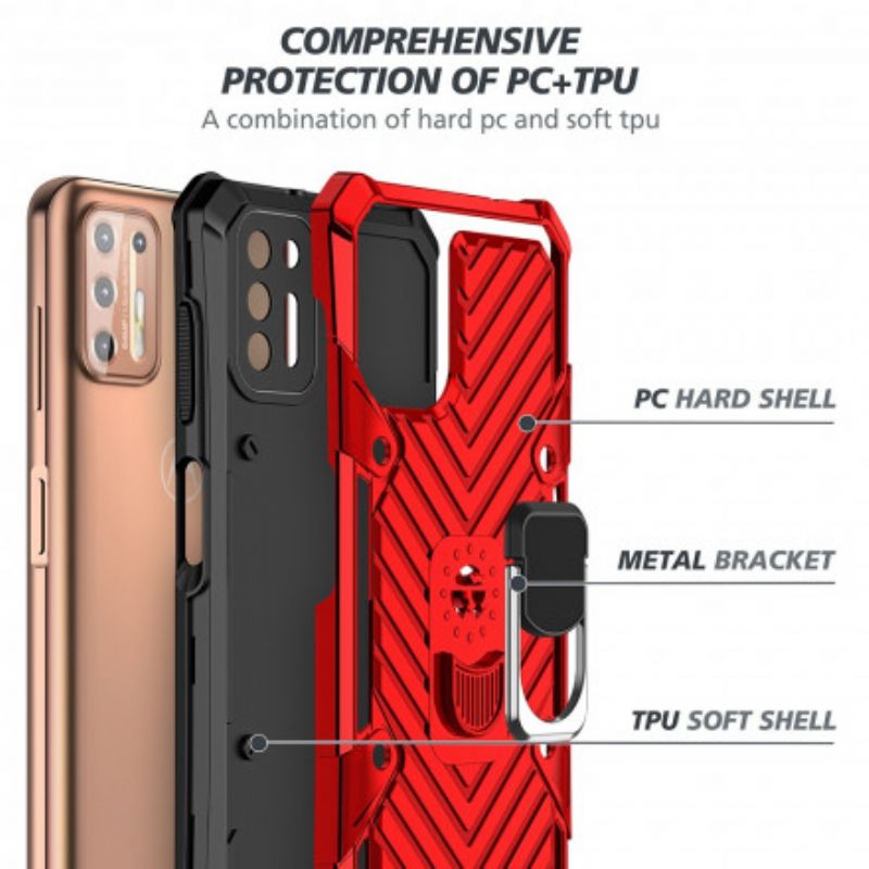 Cover Moto G9 Plus Aftagelig Ringstøtte