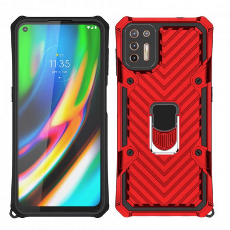 Cover Moto G9 Plus Aftagelig Ringstøtte