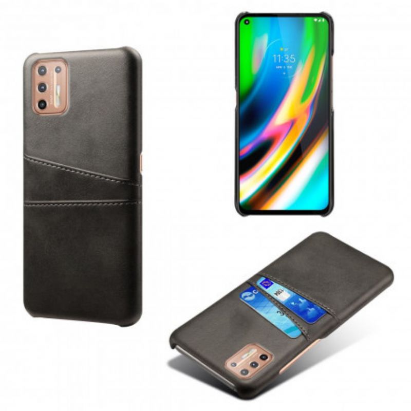 Cover Moto G9 Plus Dobbelt Ksq-kortholder