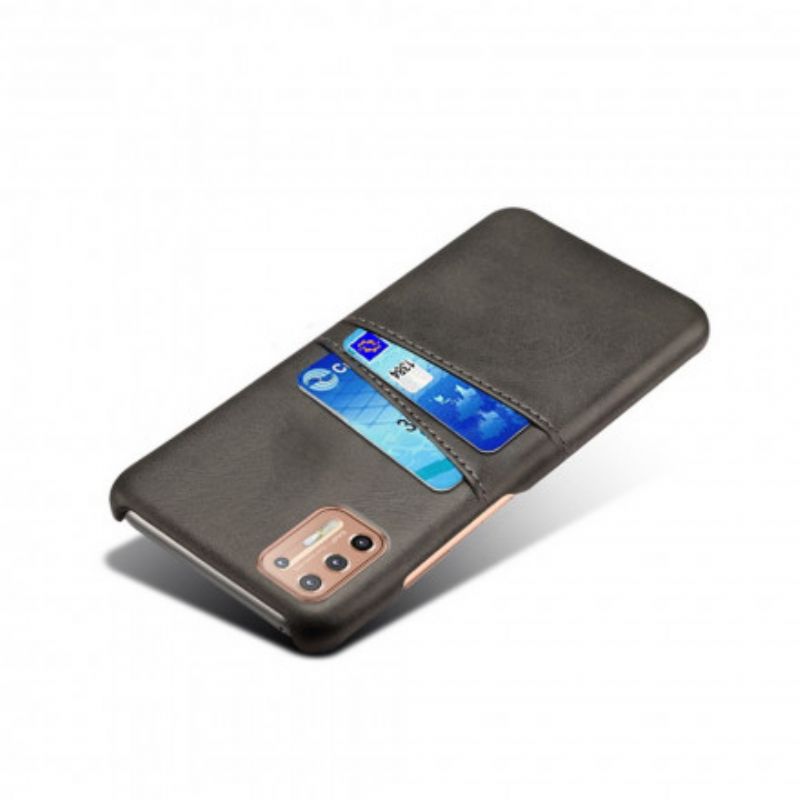 Cover Moto G9 Plus Dobbelt Ksq-kortholder