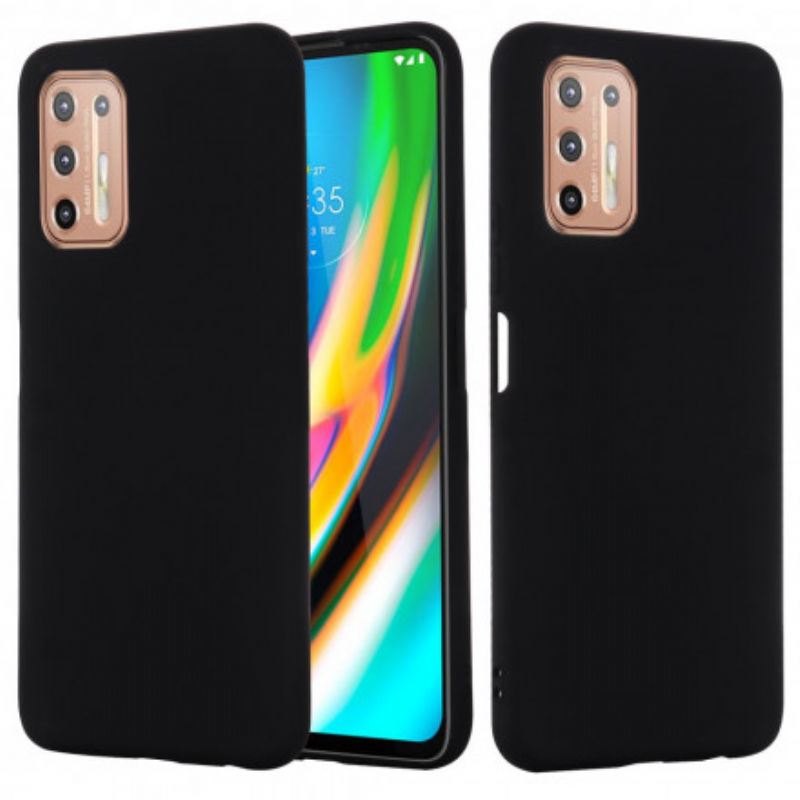 Cover Moto G9 Plus Flydende Silikonedesign Med Snor