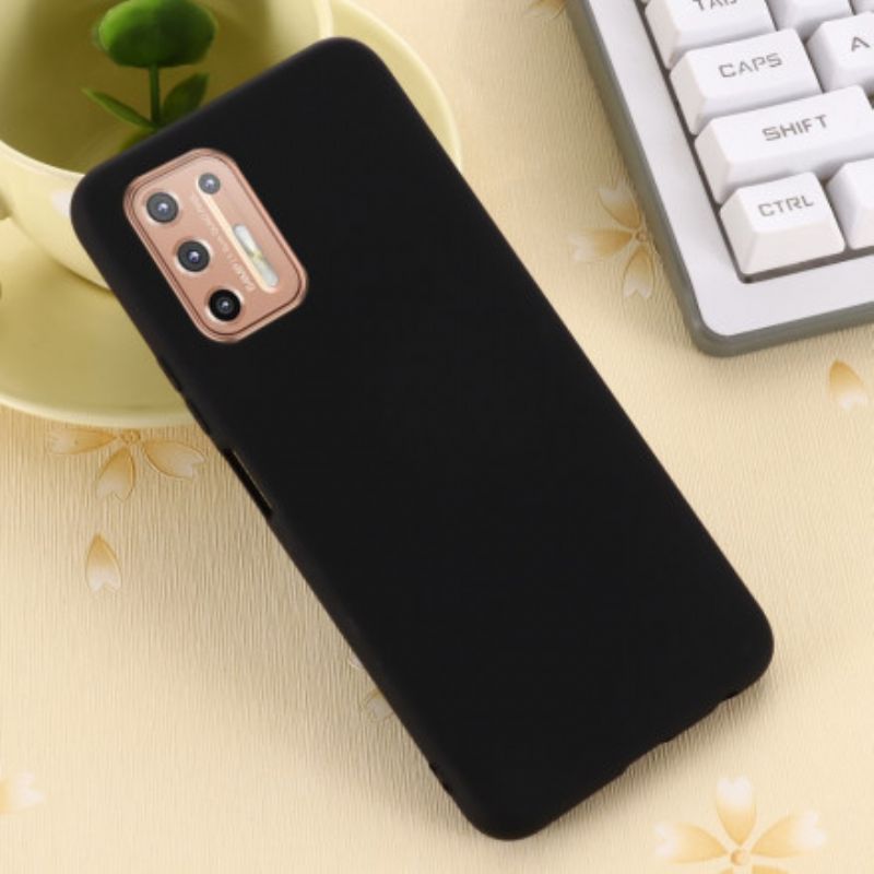 Cover Moto G9 Plus Flydende Silikonedesign Med Snor