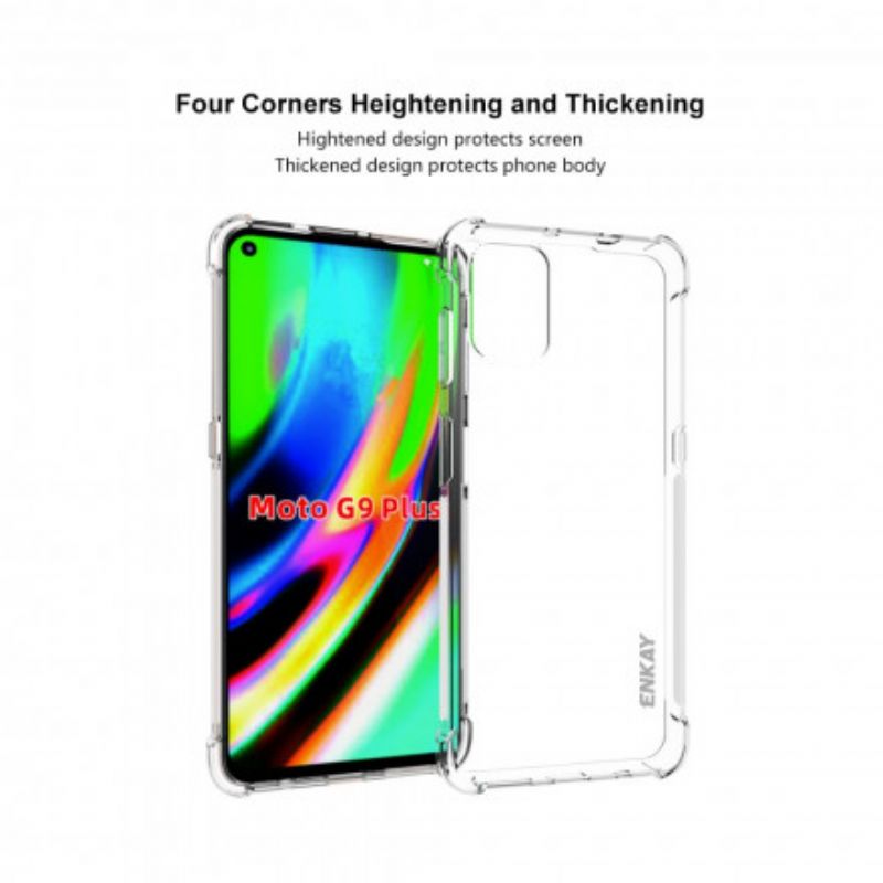 Cover Moto G9 Plus Transparent Enkay