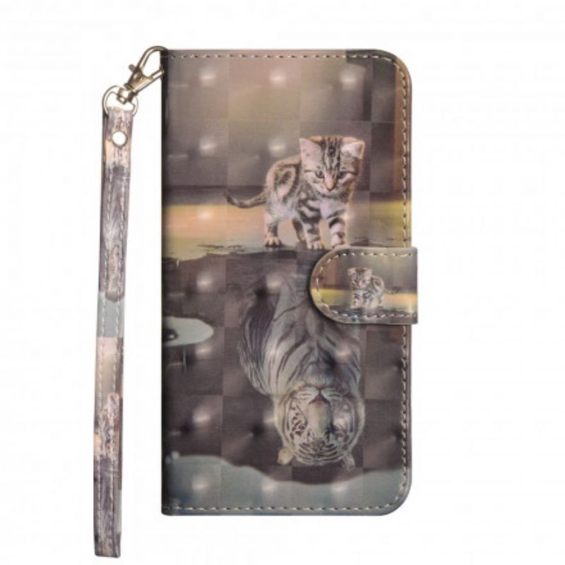 Flip Cover Moto G9 Plus Ernest The Tiger