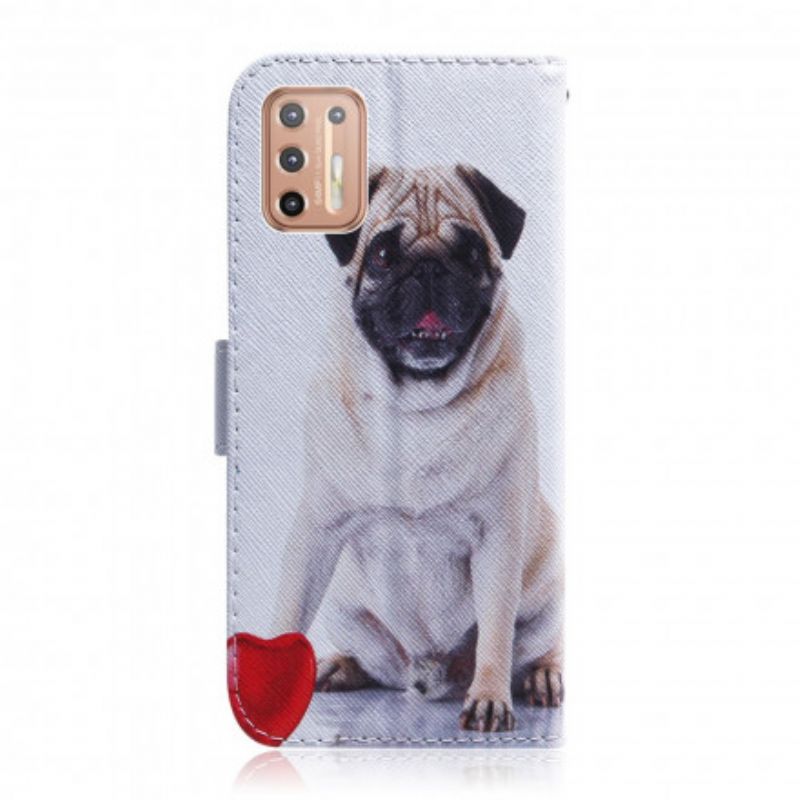 Flip Cover Moto G9 Plus Mopshund