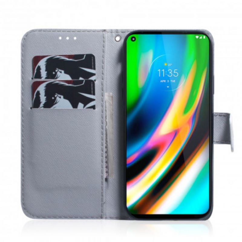 Flip Cover Moto G9 Plus Mopshund