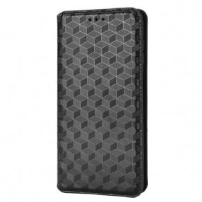 Cover Samsung Galaxy M23 5G Flip Cover 3d Cube Lædereffekt