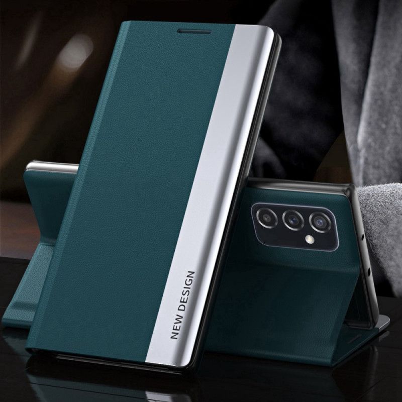 Cover Samsung Galaxy M23 5G Flip Cover Imiteret Læder Nyt Design