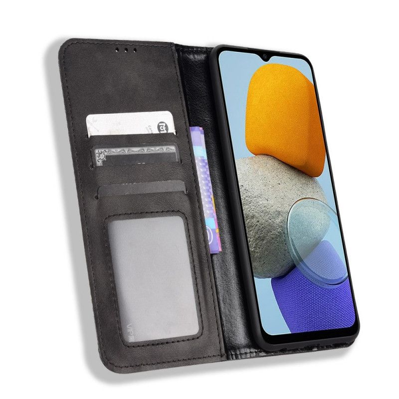 Cover Samsung Galaxy M23 5G Flip Cover Vintage Stiliseret Lædereffekt