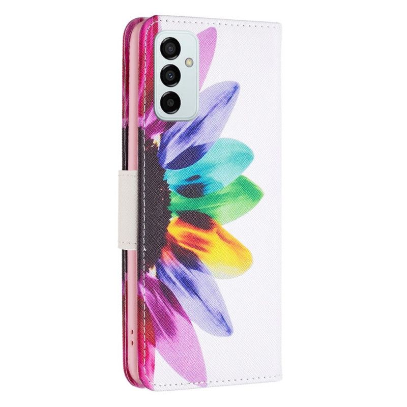 Flip Cover Samsung Galaxy M23 5G Akvarelblomst