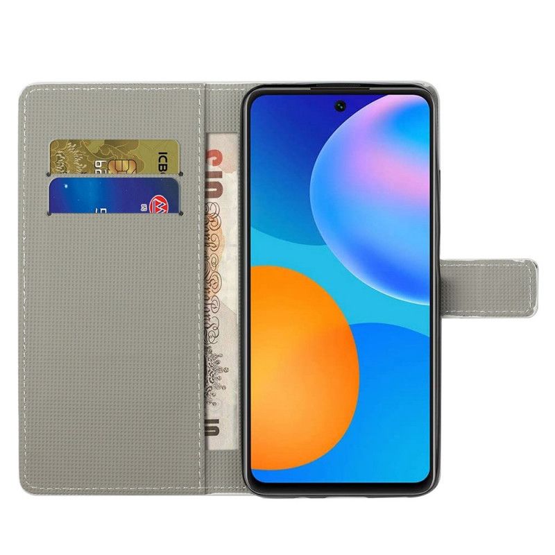 Flip Cover Samsung Galaxy M23 5G Galaksemønster