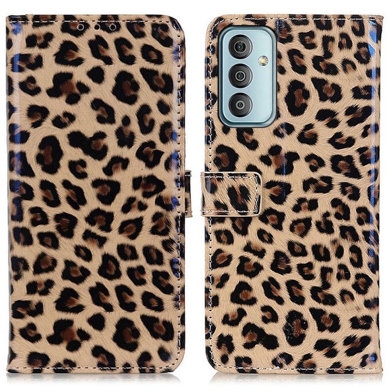 Flip Cover Samsung Galaxy M23 5G Leopardhudeffekt