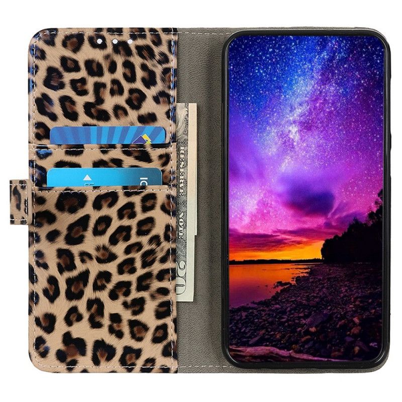 Flip Cover Samsung Galaxy M23 5G Leopardhudeffekt