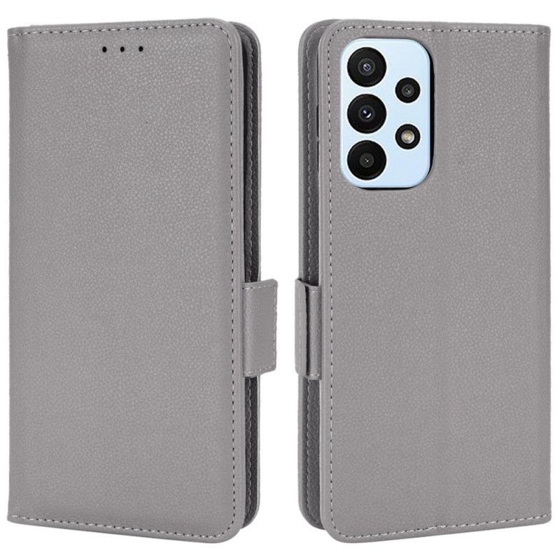 Flip Cover Samsung Galaxy M23 5G Lichi-læderstil