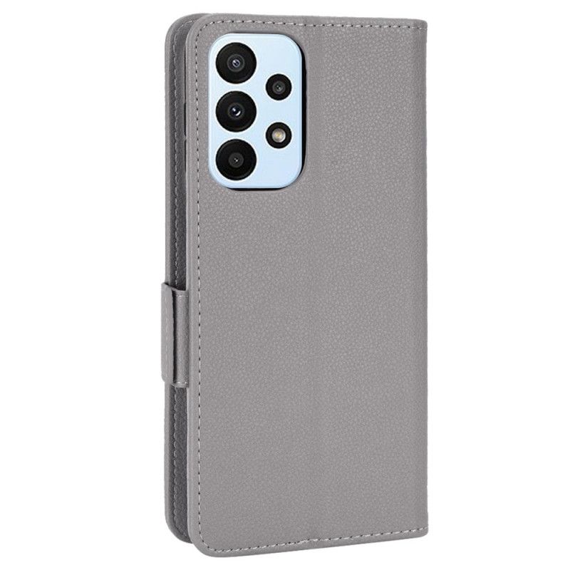 Flip Cover Samsung Galaxy M23 5G Lichi-læderstil