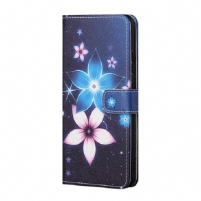 Flip Cover Samsung Galaxy M23 5G Måneblomster