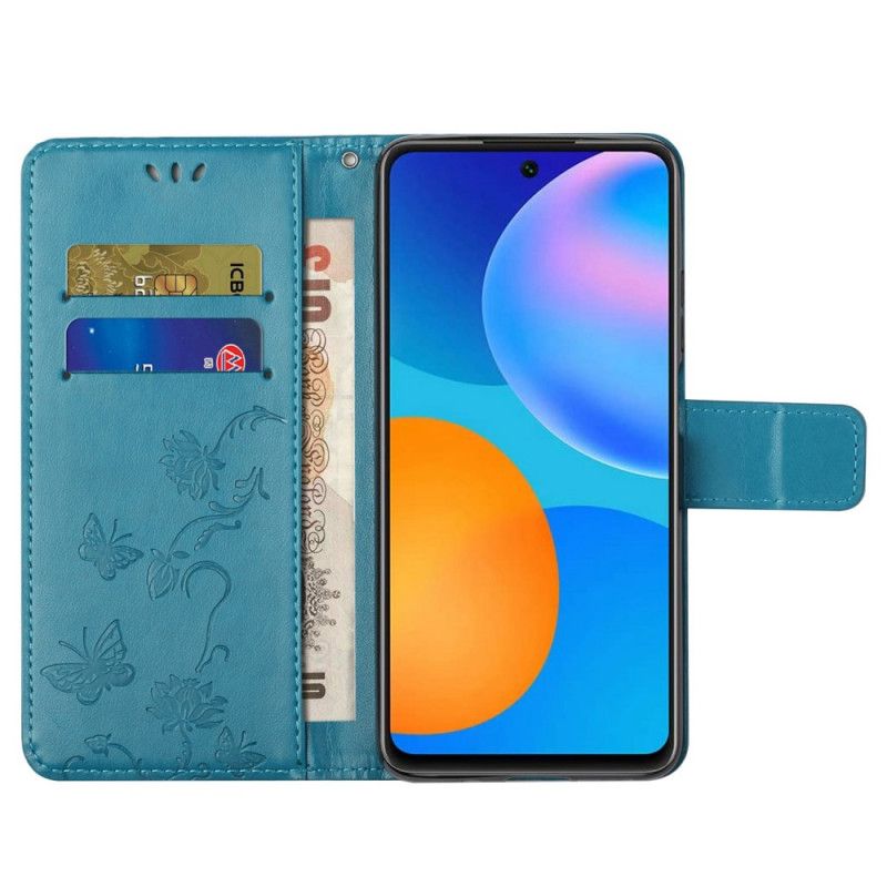 Flip Cover Samsung Galaxy M23 5G Med Snor Thong Blomster