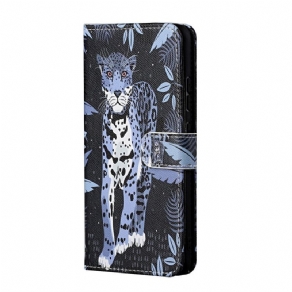 Flip Cover Samsung Galaxy M23 5G Med Snor Thong Leopard