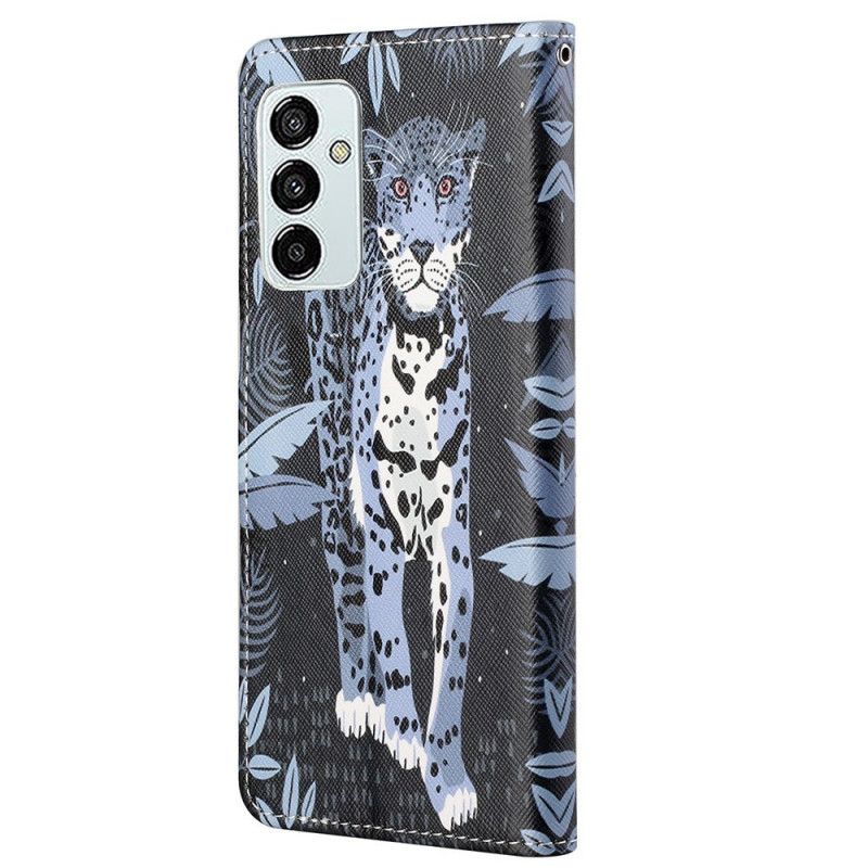 Flip Cover Samsung Galaxy M23 5G Med Snor Thong Leopard