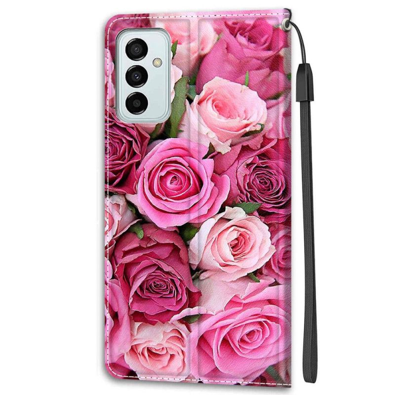 Flip Cover Samsung Galaxy M23 5G Roser Med Rem