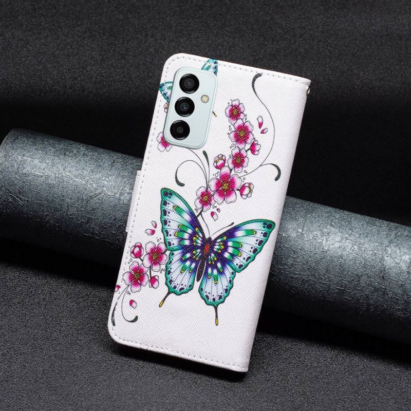 Flip Cover Samsung Galaxy M23 5G Smukke Sommerfugle