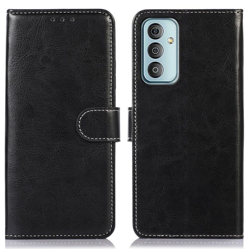 Flip Cover Samsung Galaxy M23 5G Stil Lædersøm