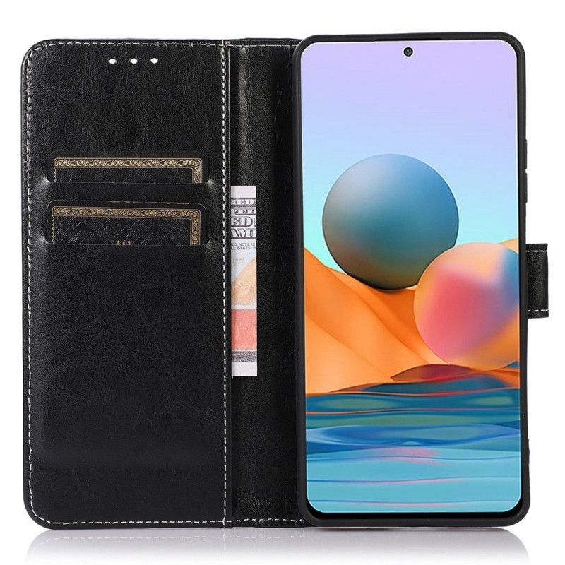 Flip Cover Samsung Galaxy M23 5G Stil Lædersøm