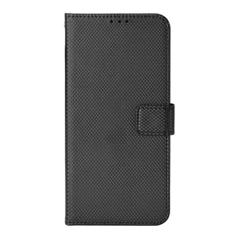 Flip Cover Samsung Galaxy M23 5G Tekstureret Mønster Med Rem