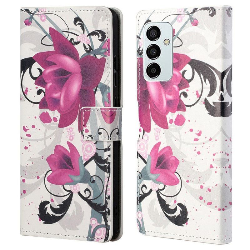 Flip Cover Samsung Galaxy M23 5G Tropiske Blomster