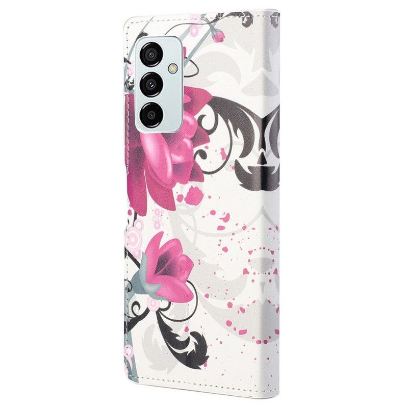 Flip Cover Samsung Galaxy M23 5G Tropiske Blomster