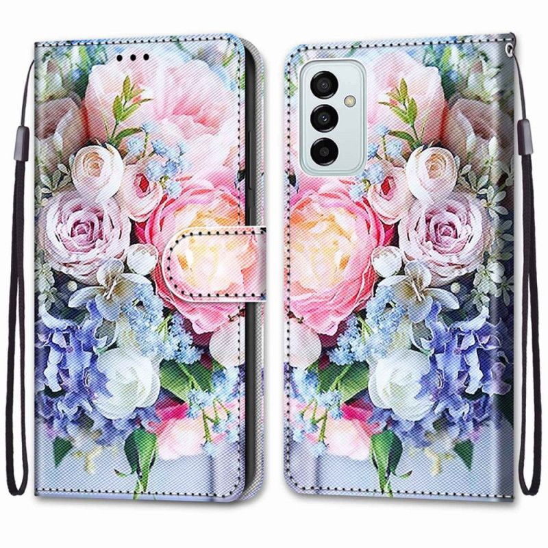 Læder Cover Samsung Galaxy M23 5G Blomstervidunder