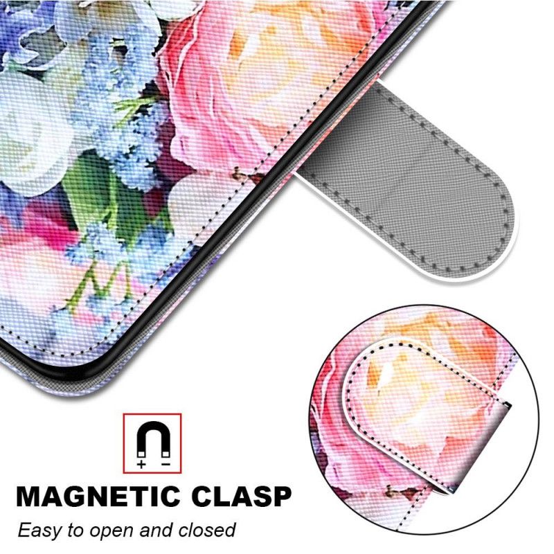 Læder Cover Samsung Galaxy M23 5G Blomstervidunder