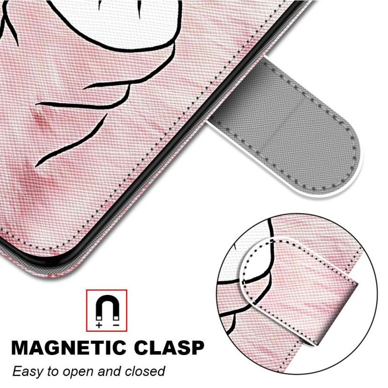 Læder Cover Samsung Galaxy M23 5G Fingerhjerte