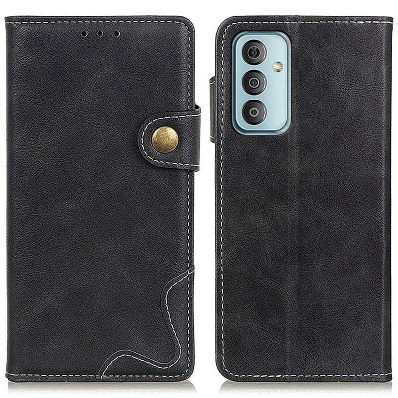 Læder Cover Samsung Galaxy M23 5G Kunstnerisk Knap