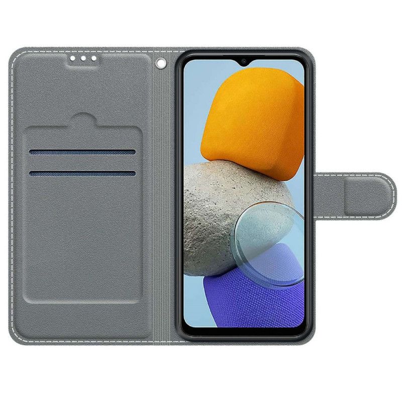 Læder Cover Samsung Galaxy M23 5G Marmor Og Rem