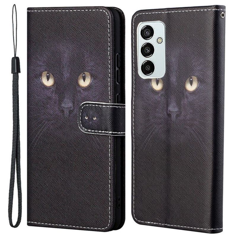 Læder Cover Samsung Galaxy M23 5G Med Snor Thong Kat