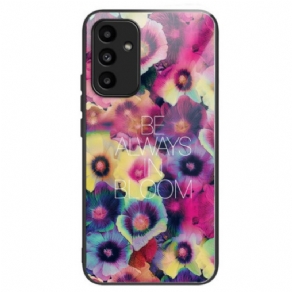 Cover Samsung Galaxy A15 Farverige Blomster Af Hærdet Glas