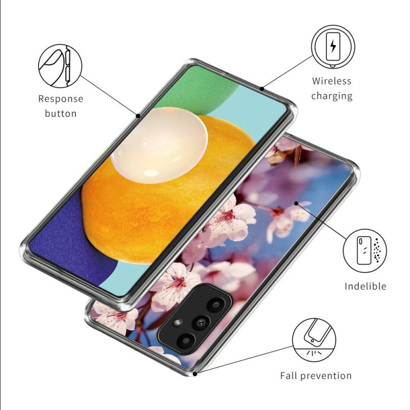 Cover Samsung Galaxy A15 Ferskenblomster