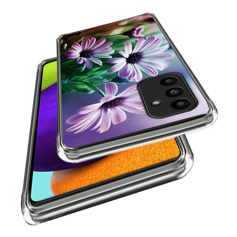 Cover Samsung Galaxy A15 Lilla Krysantemum