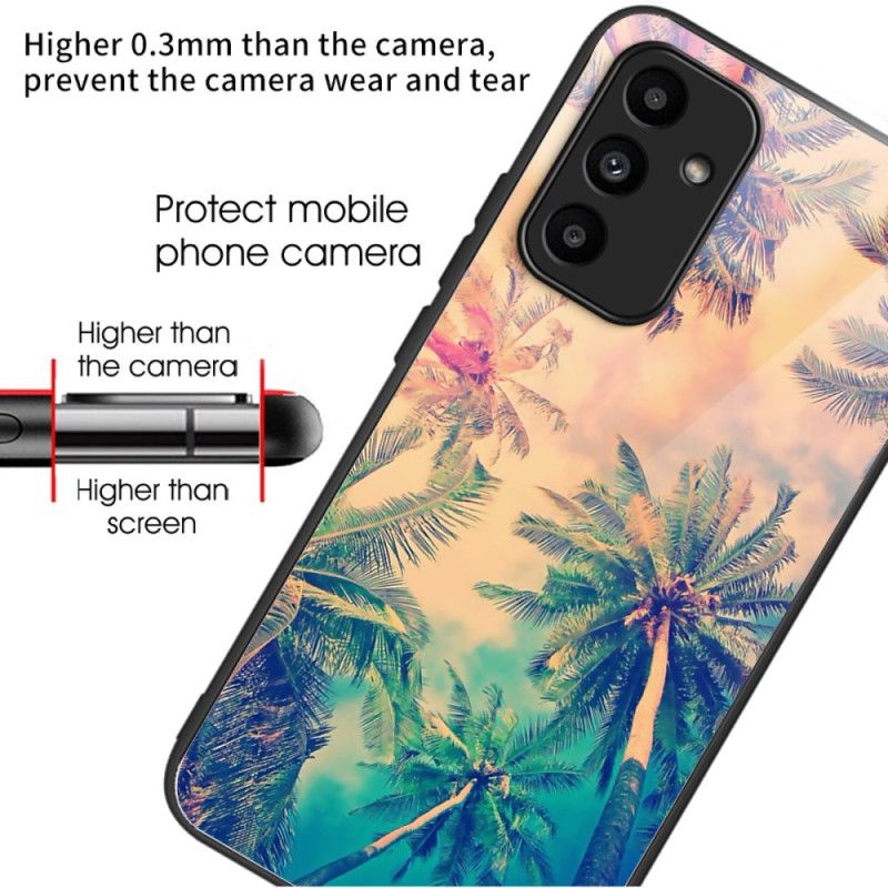 Cover Samsung Galaxy A15 Palme Af Hærdet Glas