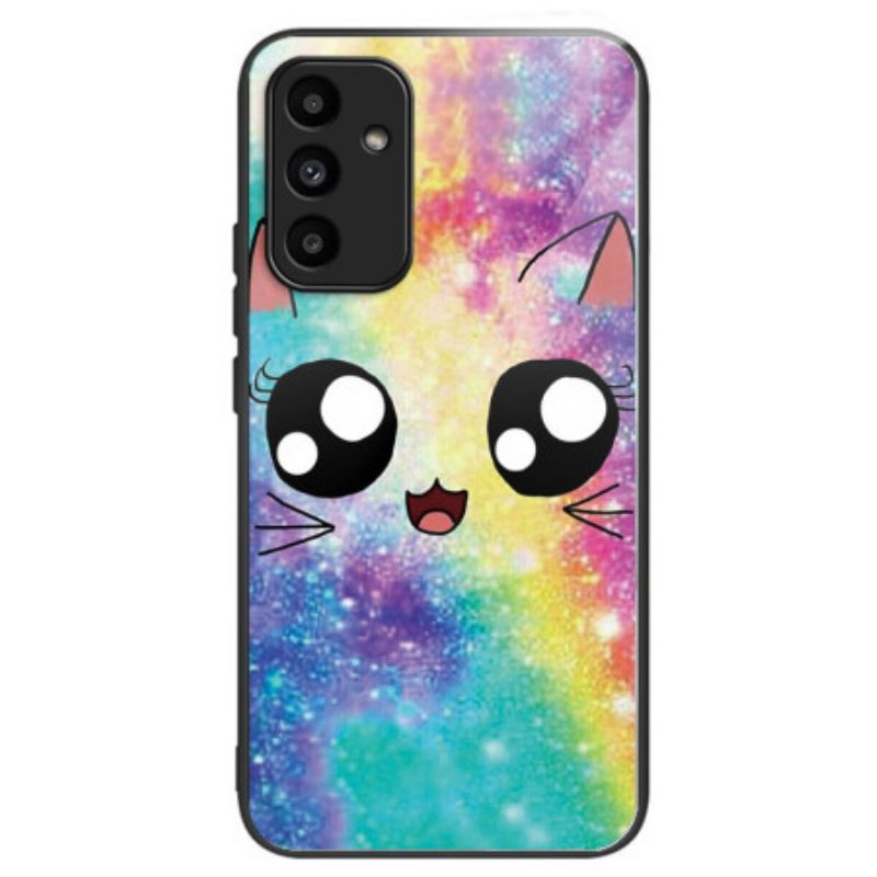 Cover Samsung Galaxy A15 Telefon Etui Galaxy Cat Hærdet Glas