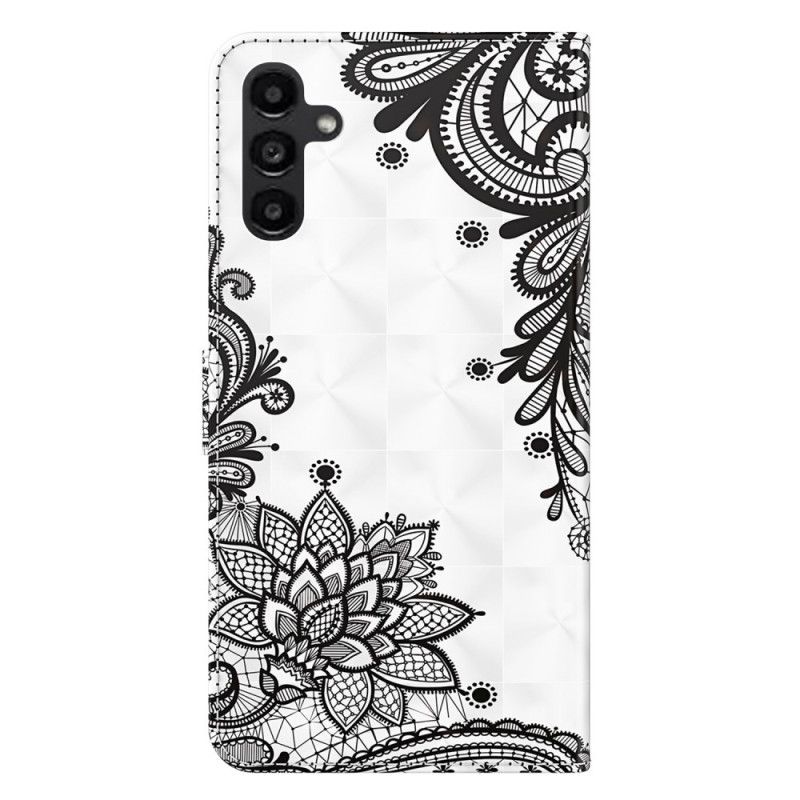 Flip Cover Til Samsung Galaxy A15 Blondeblomster Med Rem