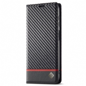 Læder Cover Samsung Galaxy A15 Telefon Etui Kulfiber Lc.imeeke